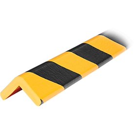 Perfiles de protección para esquinas tipo H, pieza de 1 m, amarillo/negro
