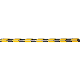 Perfiles para escalones CleanGrip, versión con tornillos, L 1000 x An 60 x Al 30 mm, negro/amarillo