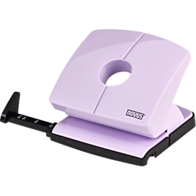Perforator NOVUS B 220, tot 20 vel, voor A4/A5/A6/B5/B6/US/3x8/Folio, aanslagrail, massief metaal &amp; kunststof, mooi-lila