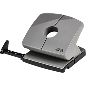 Perforator NOVUS B 220, tot 20 vel, voor A4/A5/A6/B5/B6/US/3x8/Folio, aanslagrail, massief metaal &amp; kunststof, smartgrijs