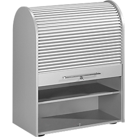 Persiana para armario universal W 980/800 x H 800/980 mm, aluminio plata