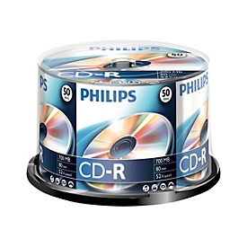Philips CR7D5NB50 - 50 x CD-R - 700 MB (80 Min) 52x - Spindel