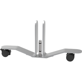 Pied mobile pour cloisons acoustiques de Schäfer Shop Select, en métal, avec 2 roulettes