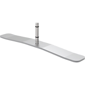 Pieds de réglage pour cloisons acoustiques de Schäfer Shop Select, en métal, alu-gris, 2 pièces