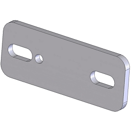 Pieza de conexión para tarima de rejilla de aluminio