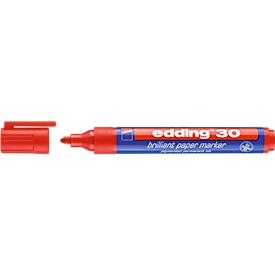 Pigmentmarker 30 Brilliant edding, rouge, 10 p.