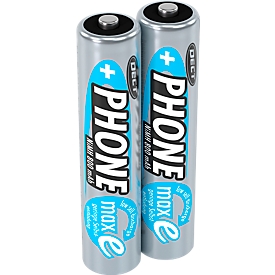 Piles rechargeables téléphone DECT Ansmann, Micro AAA, 2 p.