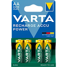 Piles rechargeables VARTA, Mignon AA, 4 p.