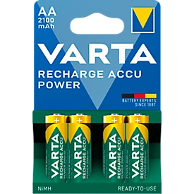 Piles rechargeables VARTA Power Play Longlife, Mignon AA, 4 pièces