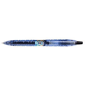 PILOT Gelpen drukbar balpen Bottle 2 Pen BeGreen, zwart, lijndikte 0,4 mm, documentecht, navulbaar, intrekbaar mechanisme, 89% gerecycled materiaal