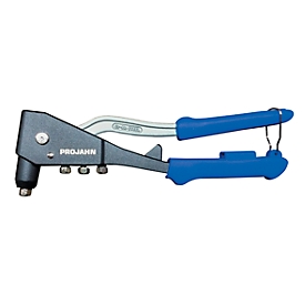 Pince à riveter PROJAHN, pour Ø 2,4/3,0-3,2/4,0/4,8-5,0 mm, forme ergonomique, embouts inclus