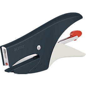 Pince agrafeuse métallique Leitz® 5577 Cosy, mécanisme de chargement par l'arrière, avec 1 000 agrafes, gris