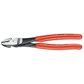 Pince coupante à force L.160 mm, forme polonaise 0, revêtement en caoutchouc KNIPEX