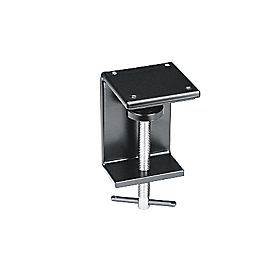 Pince de table pour luminaire LED Waldmann ROCIA, TANEO &amp; TEVISIO, plage de serrage 0-65 mm, acier, noir