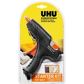Pistolet à colle chaude Starter Kit Hot Melt UHU, avec 6 cartouches, pour toutes les cartouches de colle de Ø 11 mm