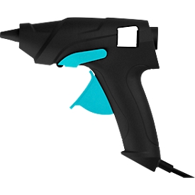 Pistolet à colle Pattex® Made at Home, capacité de fusion jusqu'à 130°C, buse en silicone isolée de la chaleur, 6 bâtons de colle chaude inclus, noir-vert