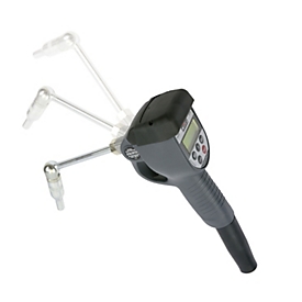 Pistolet distributeur d'huile K500 pour pompes à lubrifiant CEMO, compteur électronique, connexion avec joint tournant ½" IT, 1-30 l/min, préréglage de la quantité