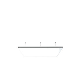 Plafonnier acoustique, uni, blanc, 1200 x 800 mm