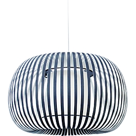 Plafonnier ESTENO, Ø 600 mm, bleu, textile/PVC, E27, meet by Paperflow