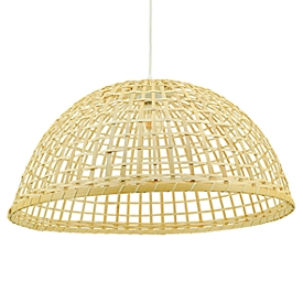Plafonnier SOROYA bambou naturel, Ø 580 mm, douille E27, bambou naturel