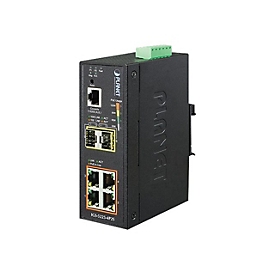 PLANET IGS-5225-4P2S - Switch - L2+ - managed - 4 x 10/100/1000 (PoE+) + 2 x 1000Base-X SFP - an DIN-Schiene montierbar