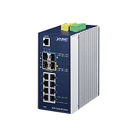 PLANET IGS-5225-8T2S2X - Switch - L3 - managed - 8 x 10/100/1000 + 2 x Gigabit SFP + 2 x 10 Gigabit SFP+ - an DIN-Schiene montierbar, wandmontierbar