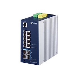 PLANET IGS-6325-8T4X - Switch - L3 - managed - 8 x 10/100/1000 + 4 x 10 Gigabit SFP+ - an DIN-Schiene montierbar, wandmontierbar