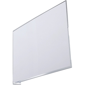 Plaque de couloir Durable, format A5 transversal, autocollante, film rigide PET, transparent, 10 pièces