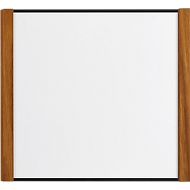 Plaque de porte moedel LMH, cadre aluminium et bois, essence au choix, couverture polyester, montage adhésif, L 159,5 x H 150,5 mm, noir/chêne