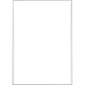 Plaque de porte moedel Madrid Silver Line, cadre aluminium, vitre acrylique non réfléchissante, guide coulissant, montage vissé/collé, alu argenté, L 209,5 x H 296,5 mm