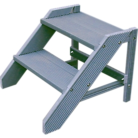 Plastic ladder in assembly kit, 2 steps