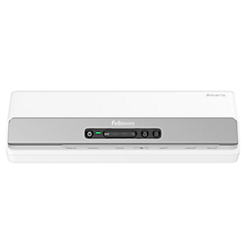 Plastifieuse Fellowes® Amaris A3, jusqu'à A3, pour épaisseur de film 80-175 μ, 800 mm/min, temps de chauffe 1 min, 3 niveaux de chauffe, 10 films de plastification, argent-blanc