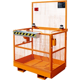 Plataforma de trabajo MB-ST/T Bauer*, L 1115 x A 1200 x H 1890 mm, naranja RAL 2000