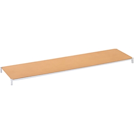 Plateau à poser pour étagère de rayonnage universel - l. 1500 x P 300 mm - capacité de charge par étagère 71 kg - panneau de fibres de bois