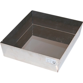 Plateau de collecte au sol Stawa-R pour les armoires de sécurité asecos de la série UB90, en tôle d'acier, gris clair, L 467 x P 442 x H 78 mm, 11 l