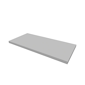 Plateau de finition mince, H 30 x l. 860 x P 430 mm, gris