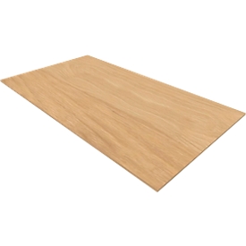 Plateau de finition QUANDOS BOX, l. 1000 x P 440 x H 8 mm, chêne Masonic