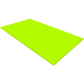 Plateau de finition SOLUS PLAY, pour étagères et armoires SOLUS PLAY, l. 800 x P 440 mm, citron vert