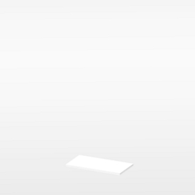 Plateau de finition X-TIME WORK, fin, l. 860 mm, blanc