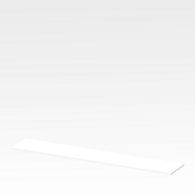 Plateau de finition X-TIME-WORK, large, l. 2580 mm, blanc