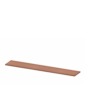 Plateau de finition X-TIME-WORK, large, l. 2580 mm, coloris noix Canaletto