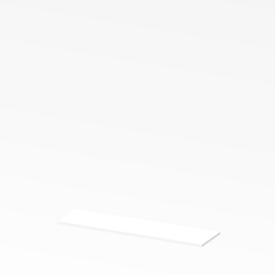 Plateau de finition X-TIME-WORK, taille moyenne, l. 1720 mm, blanc