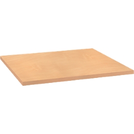Plateau de table, en bois, 800 x 800 mm, hêtre nature