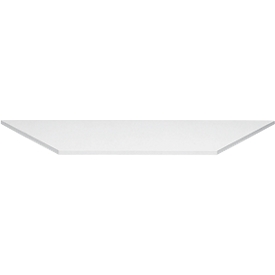 Plateau de table, trapèze 1600/800 x 690 mm, gris clair