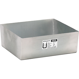 Plateau pour petits conteneurs CEMO Q30, en acier, capacité de 30 l, L 460 x l 435 x H 170 mm
