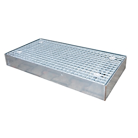 Plateforme de rétention type BSW 122, praticable, galvanisé
