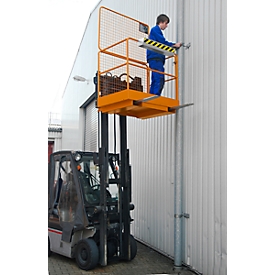 Plateforme élévatrice SIKO Bauer, L 1115 x l. 1200 x H 1890 mm, orange