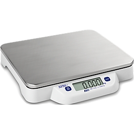 Platform scale, max. weighing range 20 kg, stainless steel