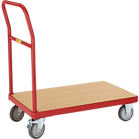 Plattformwagen mit Schiebegriff, Ladefläche 850 x 500 mm