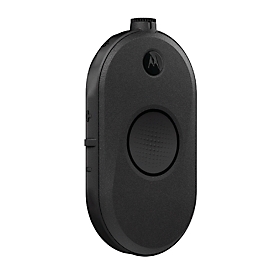 PMR-Funkgerät Motorola PORT CLP446e, lizenzfrei, 2-Wege-Kommunikation, 16 Kanäle, bis 7 km, bis 20 h, LED-Ring, IP54, mit Ladegerät + Headset, schwarz
